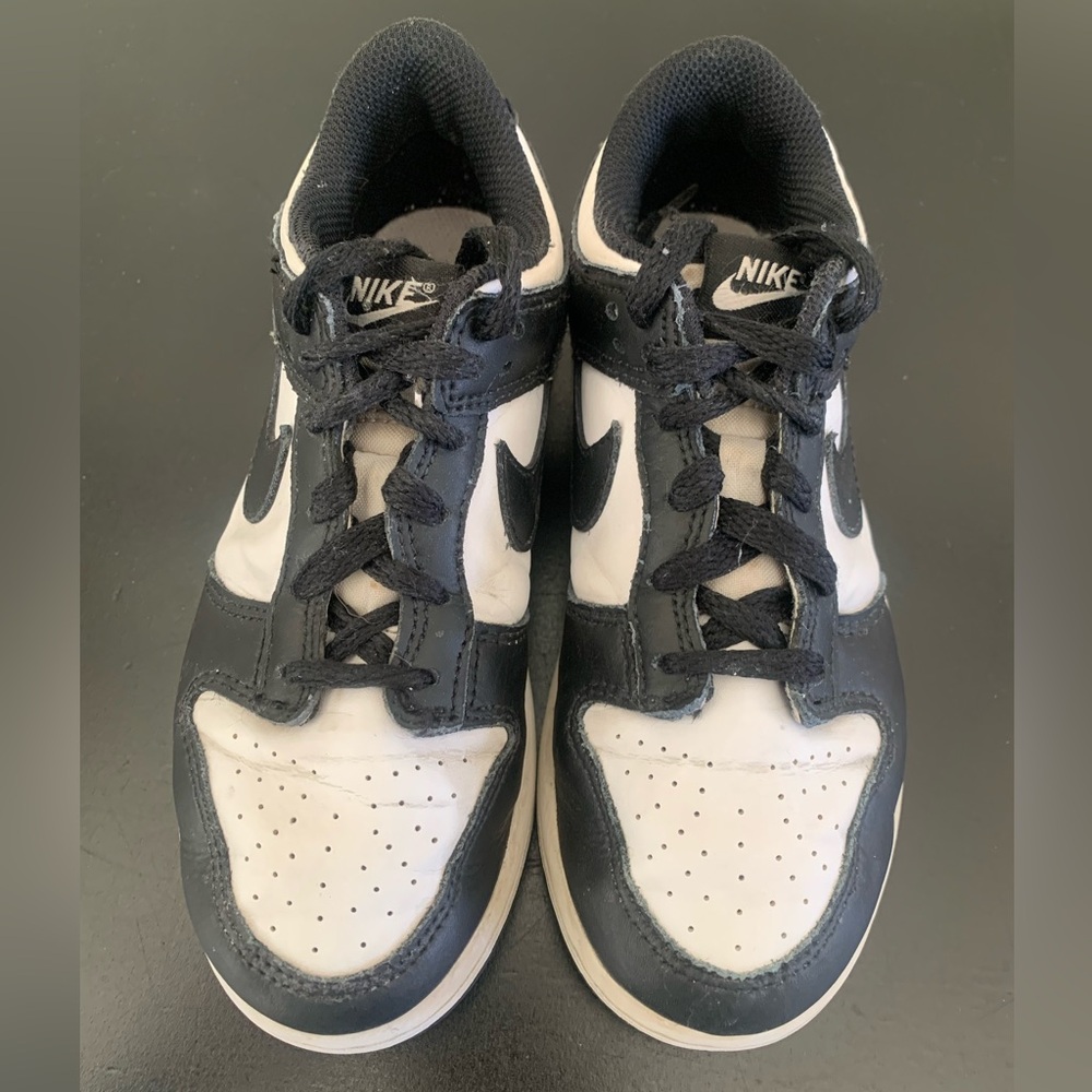 Kids Nike Dunk Low Top Retro Panda Size 1.5Y CW 1588-100 2023 White/Black
